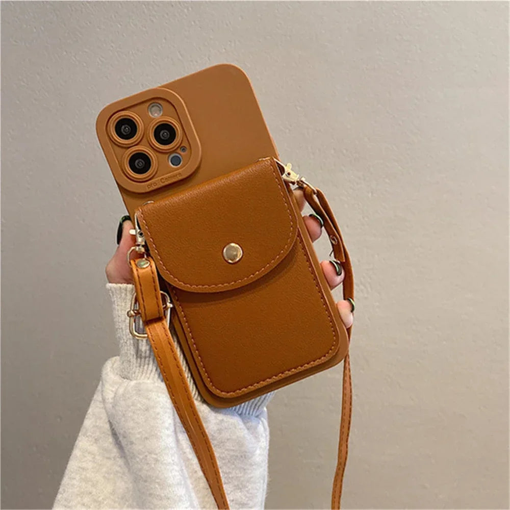 Turbo Fashion Wallet Crossbody Case for iPhone