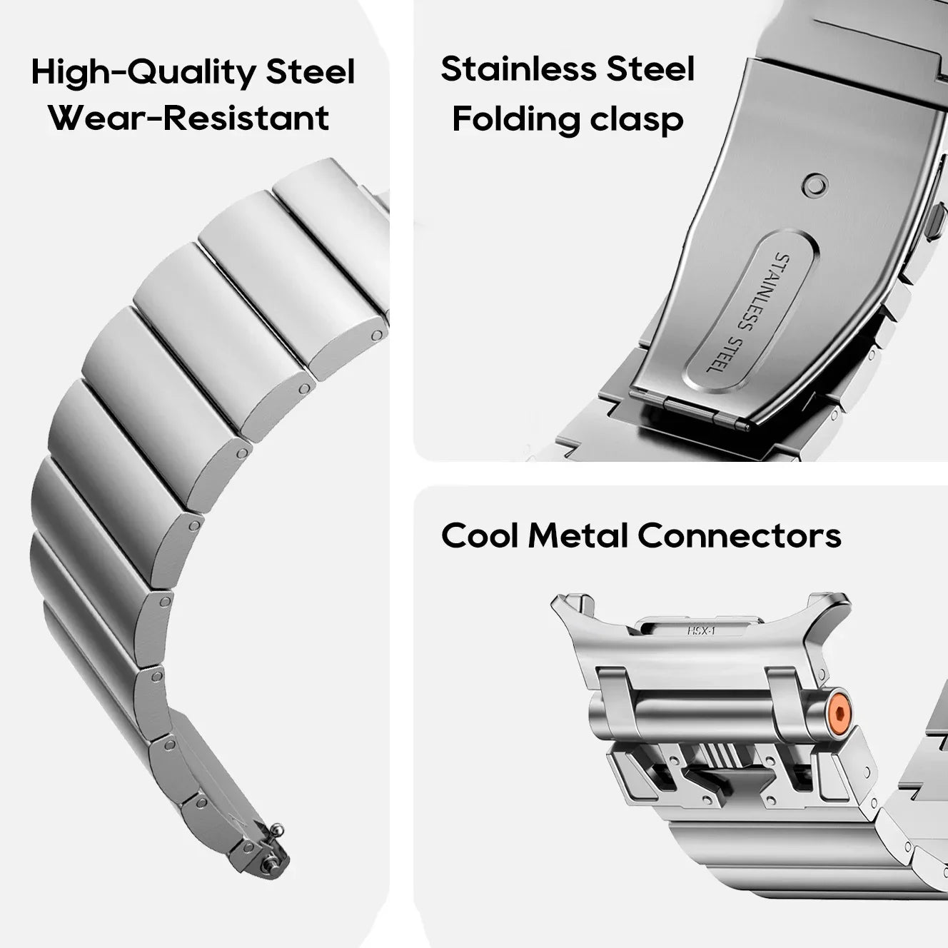 Eterno Steel Watch Strap for Samsung Galaxy Watch 7 Ultra