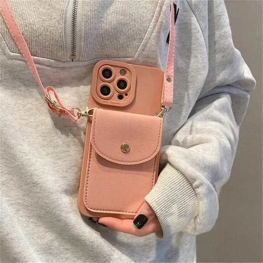 Turbo Fashion Wallet Crossbody Case for iPhone